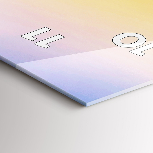 Modern vertical wall clock Iceberg and sunrise