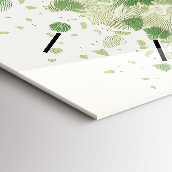 Modern vertical wall clock Big tree nature