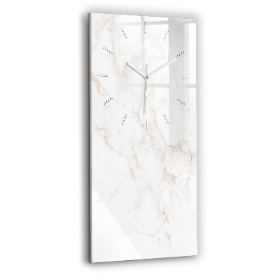 Modern vertical wall clock Elegant marble
