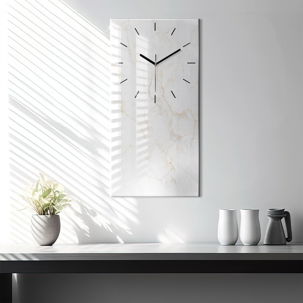 Modern vertical wall clock Elegant marble