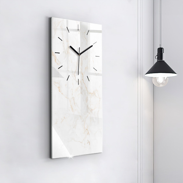 Modern vertical wall clock Elegant marble