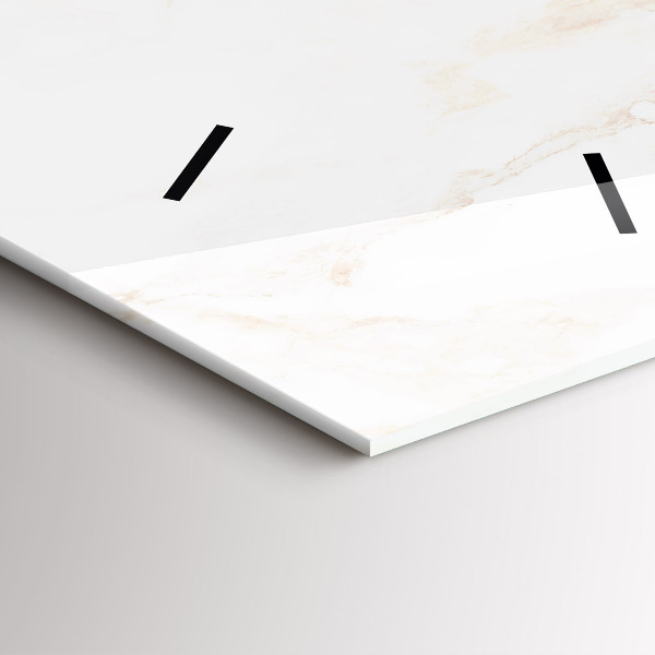 Modern vertical wall clock Elegant marble