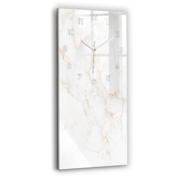 Modern vertical wall clock Elegant marble