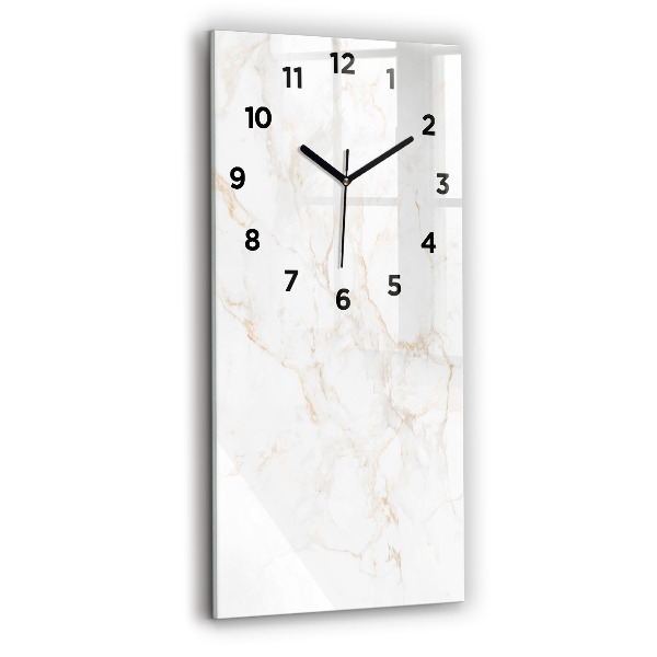 Modern vertical wall clock Elegant marble