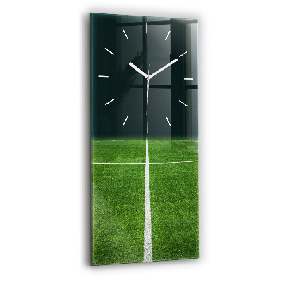 Modern vertical wall clock Football pitch
