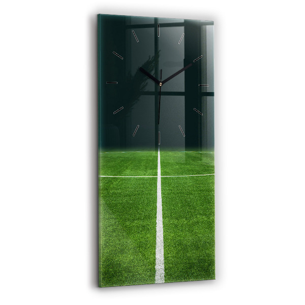 Modern vertical wall clock Football pitch