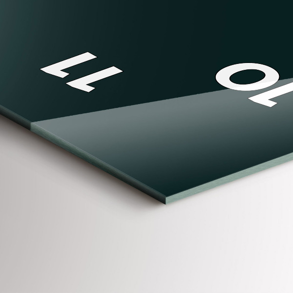 Modern vertical wall clock Football pitch