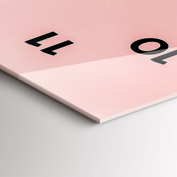 Modern vertical wall clock Beach sea sand