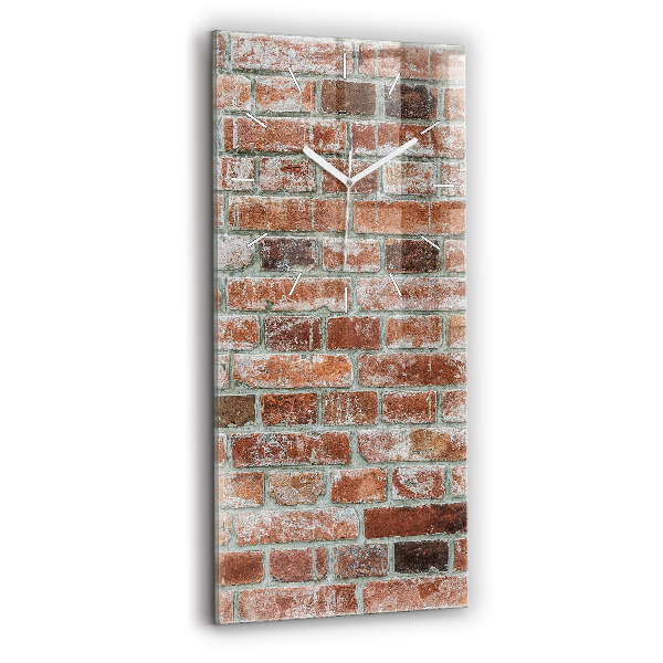 Modern vertical wall clock Brick wall