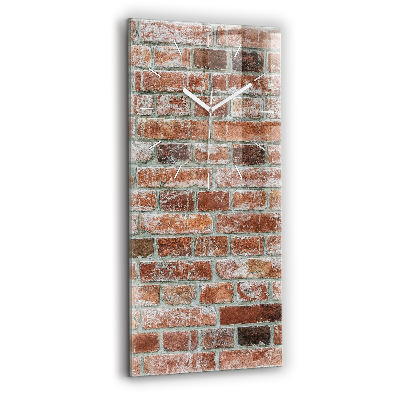 Modern vertical wall clock Brick wall