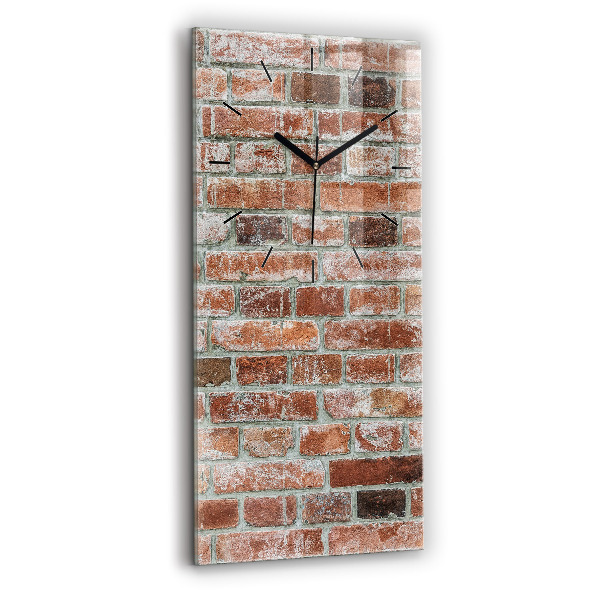 Modern vertical wall clock Brick wall