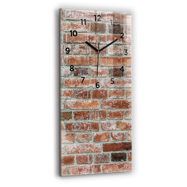 Modern vertical wall clock Brick wall