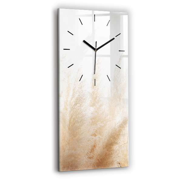 Modern vertical wall clock Ears of grain