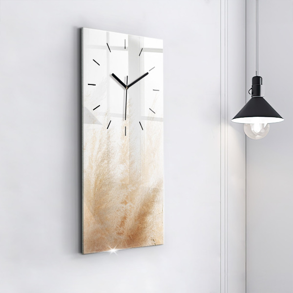 Modern vertical wall clock Ears of grain