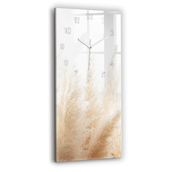 Modern vertical wall clock Ears of grain