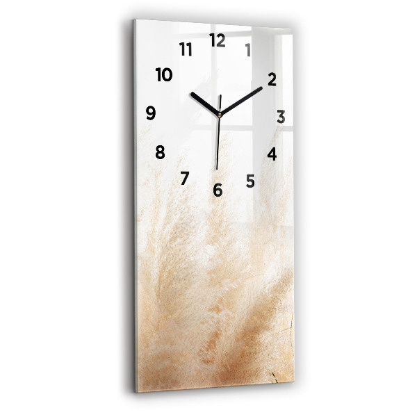 Modern vertical wall clock Ears of grain