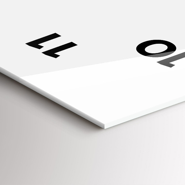 Modern vertical wall clock The inscription Be yourself