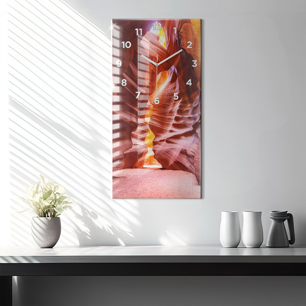Modern vertical wall clock Sand Canyon