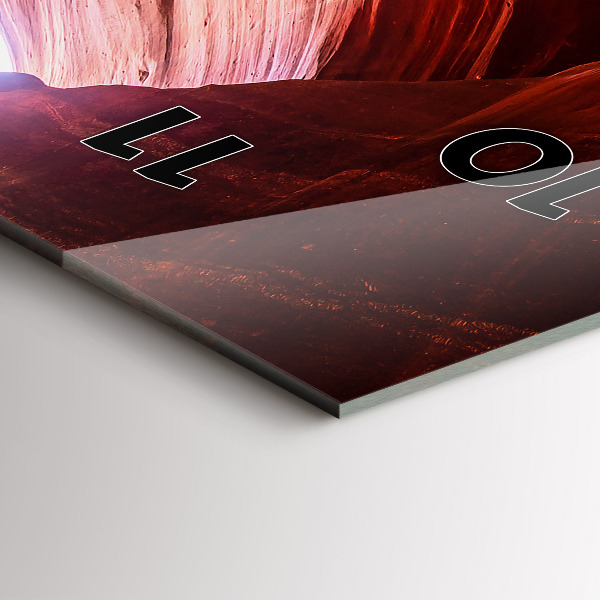 Modern vertical wall clock Sand Canyon