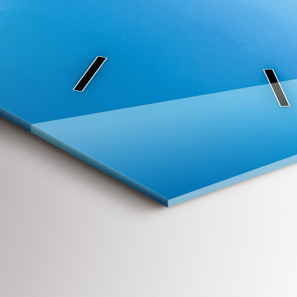 Modern vertical wall clock Tropical island