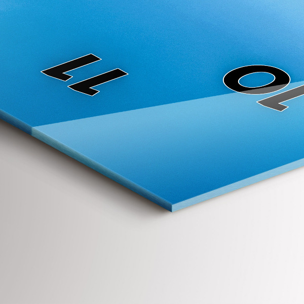 Modern vertical wall clock Tropical island