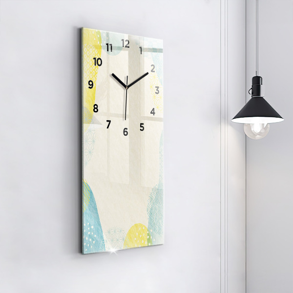 Modern vertical wall clock Pattern frame