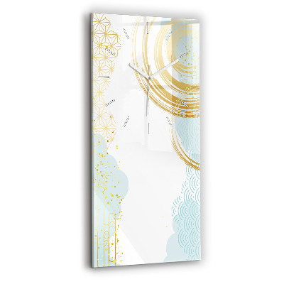 Modern vertical wall clock Decorative pattern