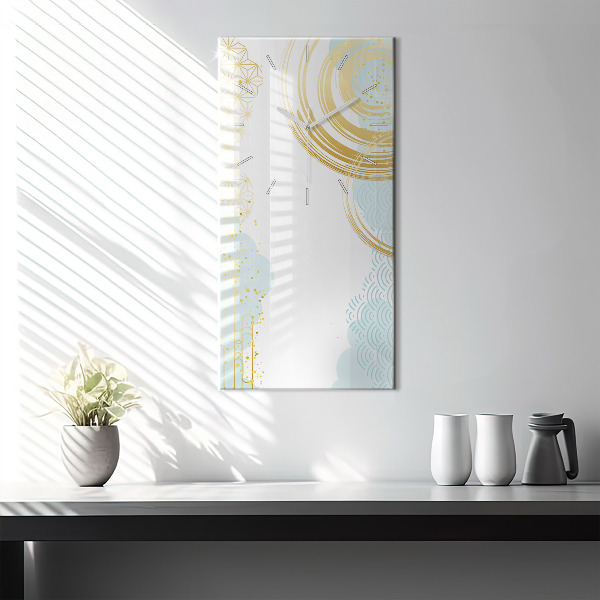 Modern vertical wall clock Decorative pattern