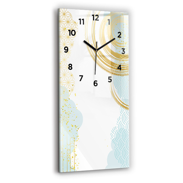 Modern vertical wall clock Decorative pattern