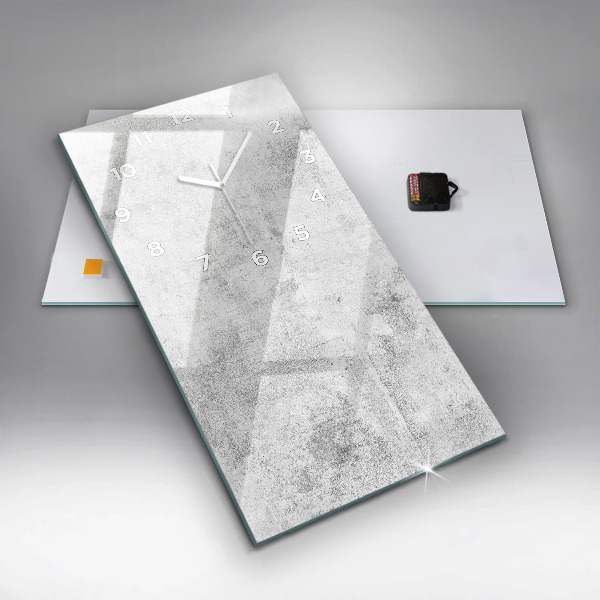 Modern vertical wall clock Concrete wall