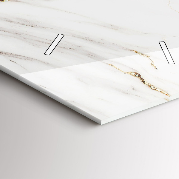 Modern vertical wall clock Decorative marble