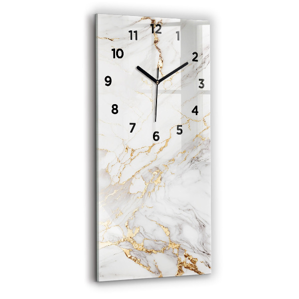 Modern vertical wall clock Decorative marble