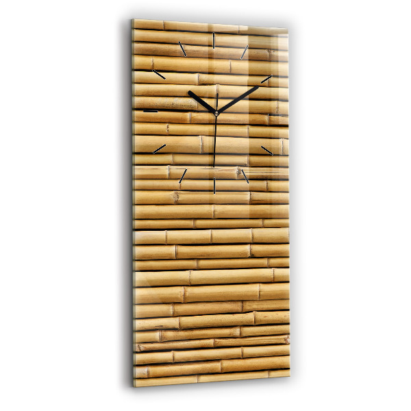 Modern vertical wall clock Bamboo sticks