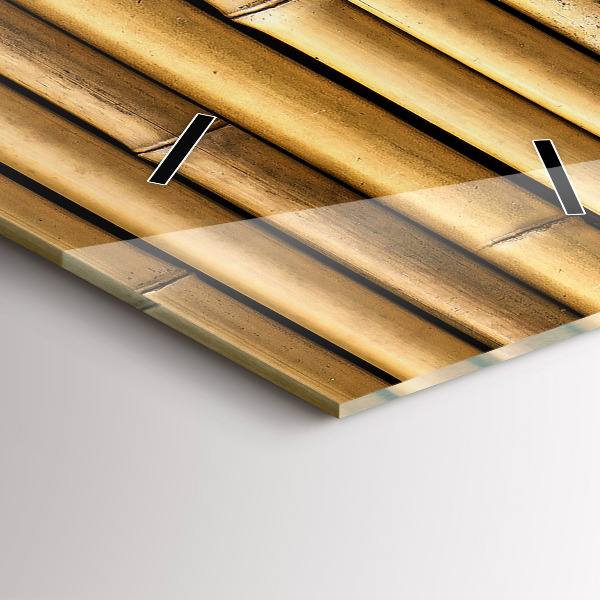 Modern vertical wall clock Bamboo sticks