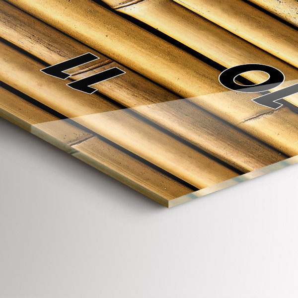 Modern vertical wall clock Bamboo sticks