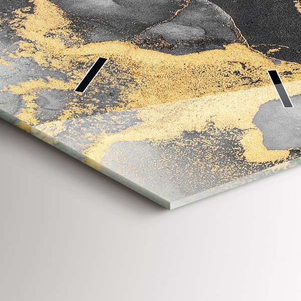 Modern vertical wall clock Artistic marble