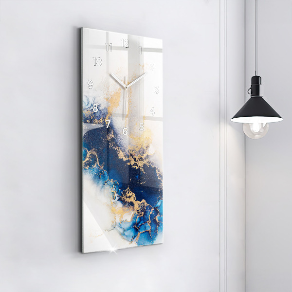Modern vertical wall clock Marble pattern
