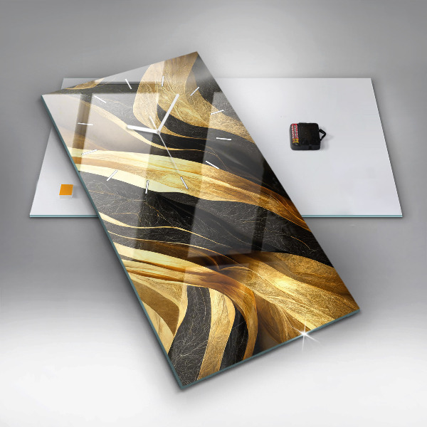 Modern vertical wall clock Elegant abstraction