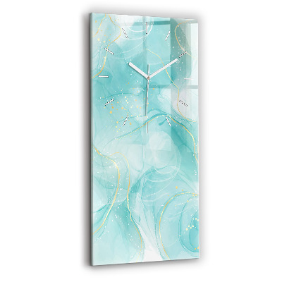 Modern vertical wall clock Abstract marble