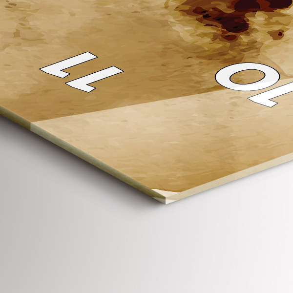 Modern vertical wall clock Abstraction spots