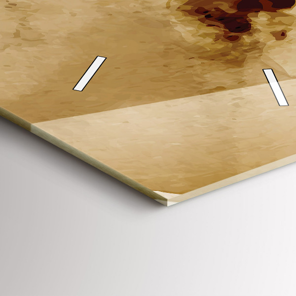 Modern vertical wall clock Abstraction spots