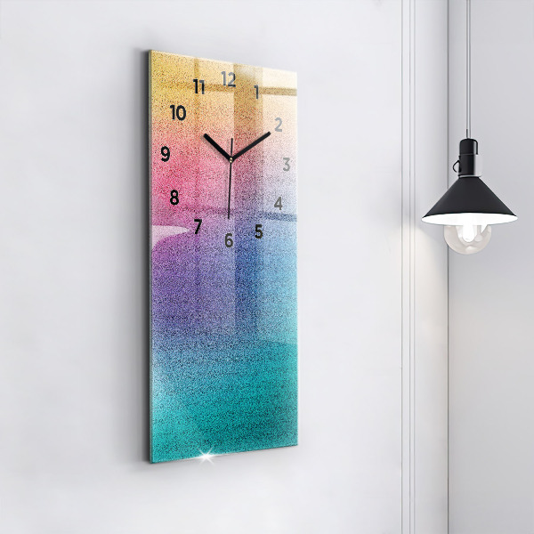 Modern vertical wall clock Gradient pattern