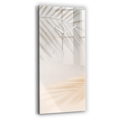 Modern vertical wall clock Creamy abstraction