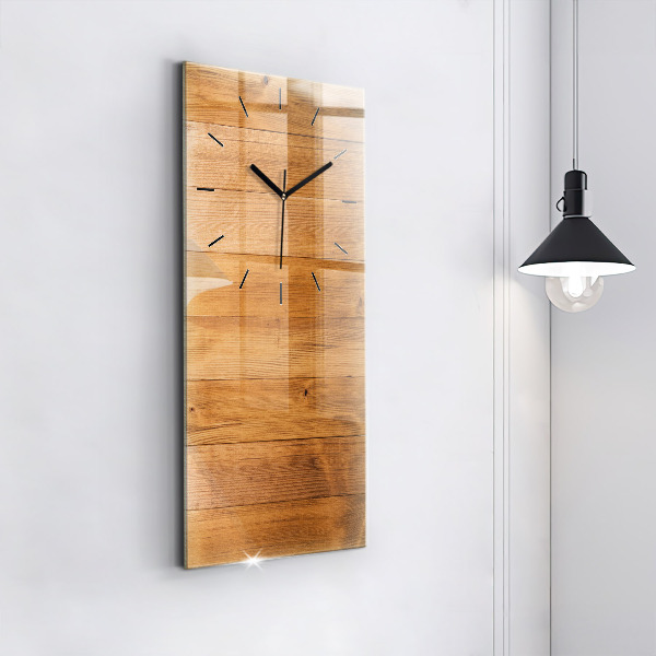 Modern vertical wall clock Wooden boards