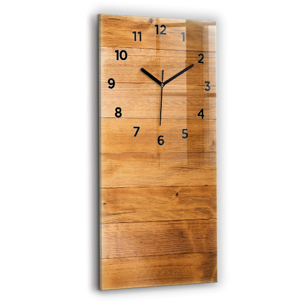 Modern vertical wall clock Wooden boards