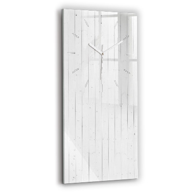 Modern vertical wall clock Wooden panels pattern