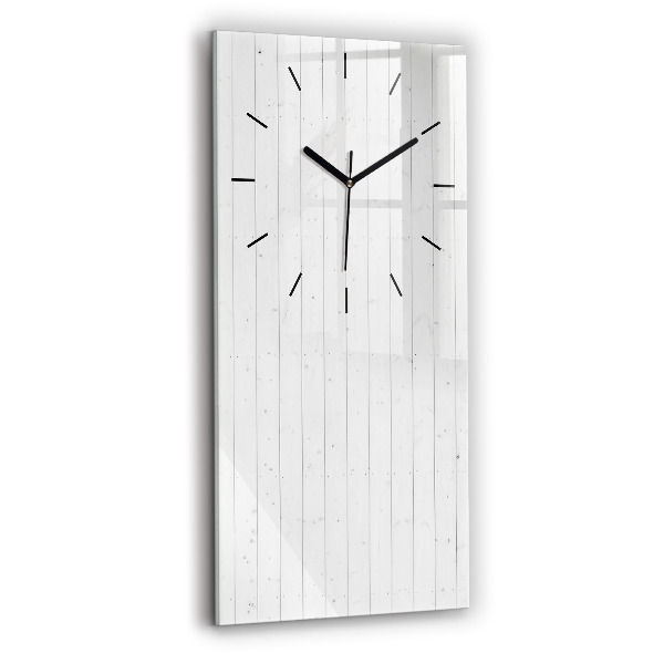 Modern vertical wall clock Wooden panels pattern