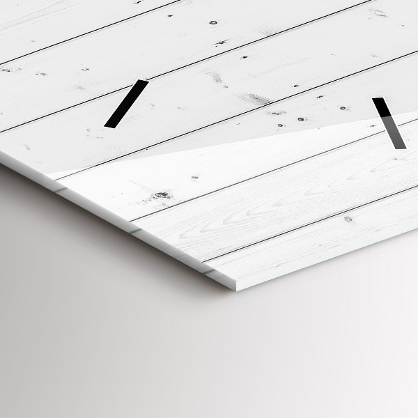 Modern vertical wall clock Wooden panels pattern