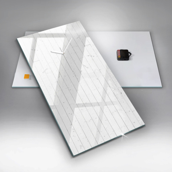 Modern vertical wall clock Wooden panels pattern