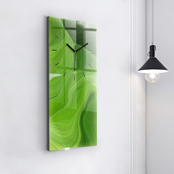 Modern vertical wall clock Modern waves